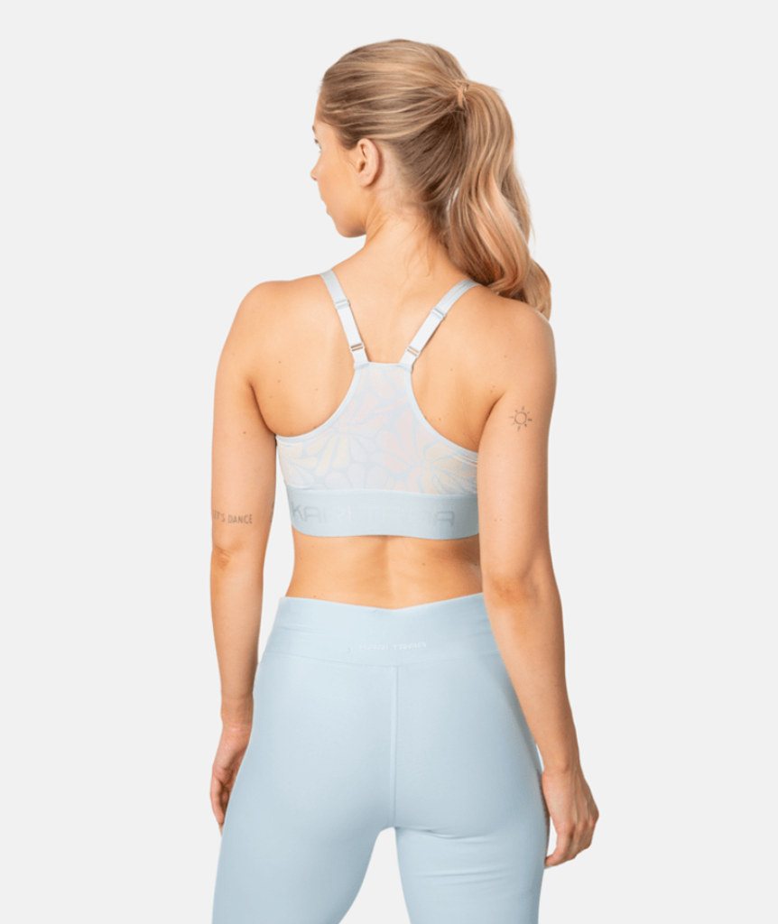 Kari Traa Froya Printed Sports Bra in BLAU