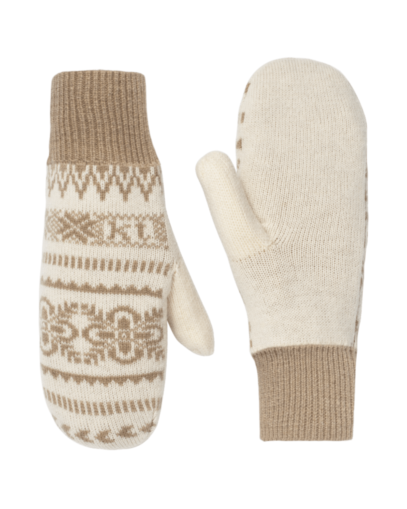 Kari Traa Selma Knit Mittens in BEIGE