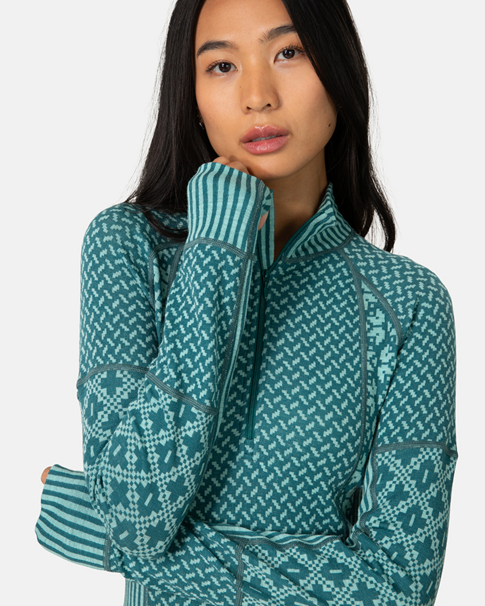 Kari Traa Smekker Half Zip in BLAU