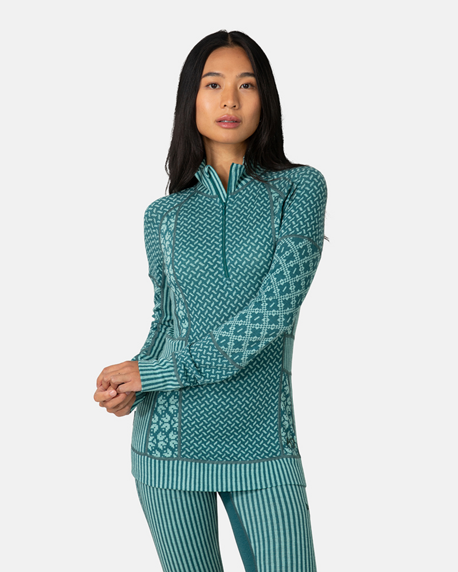 Kari Traa Smekker Half Zip in BLAU