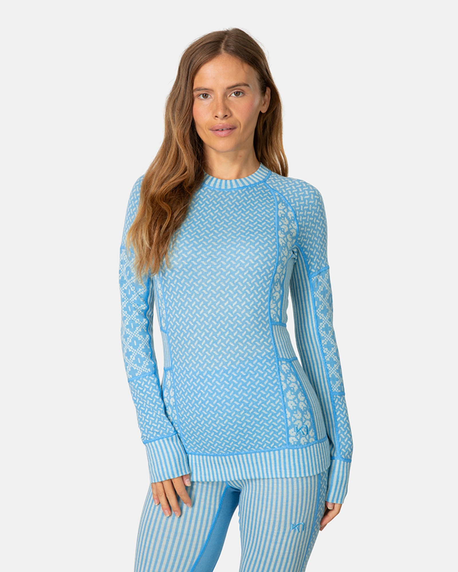 Kari Traa Smekker Long Sleeve in BLAU
