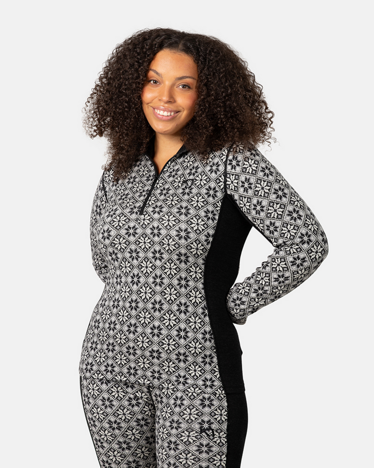Kari Traa Rose Half Zip in SCHWARZ
