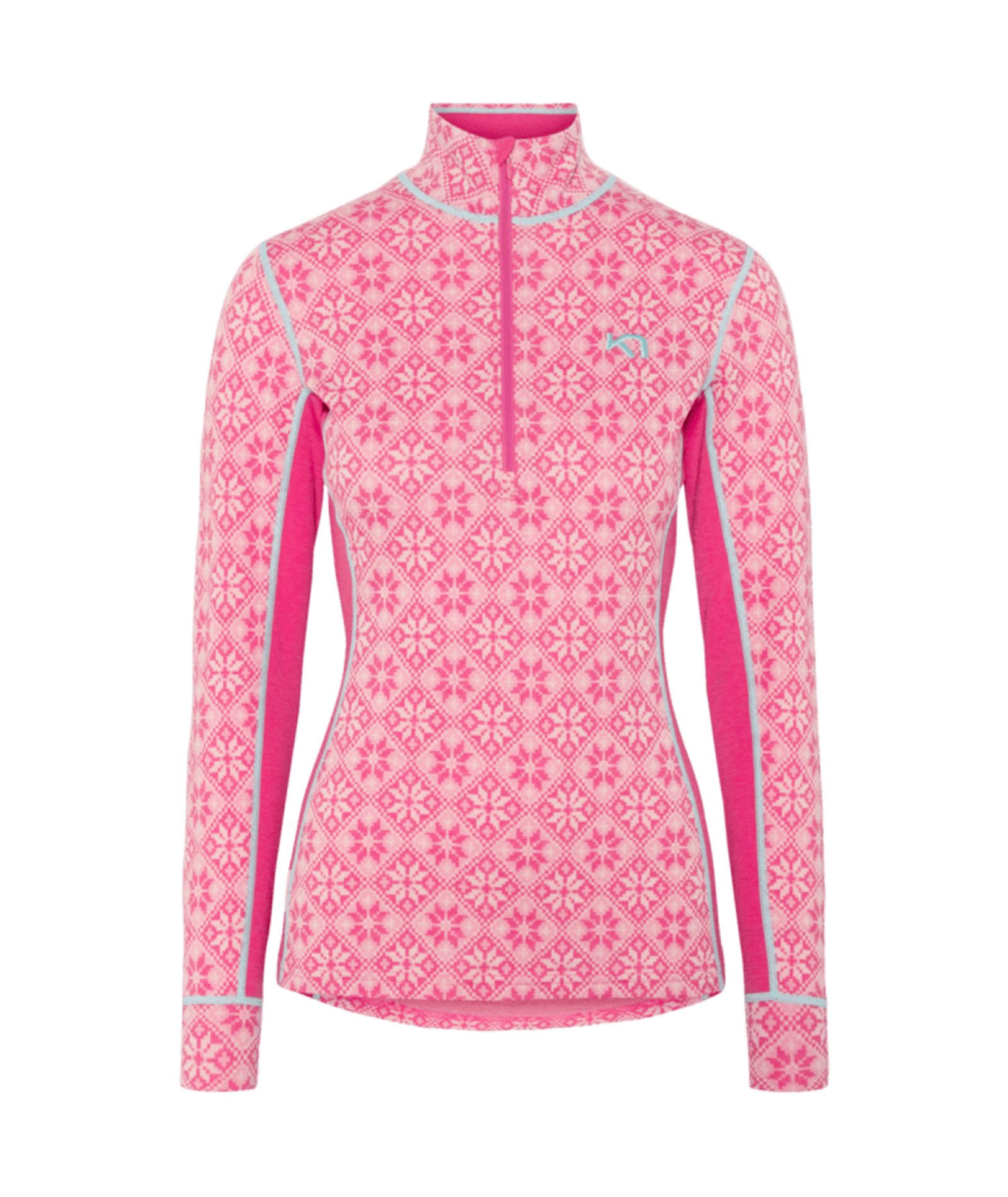 Kari Traa Rose Half Zip in PINK