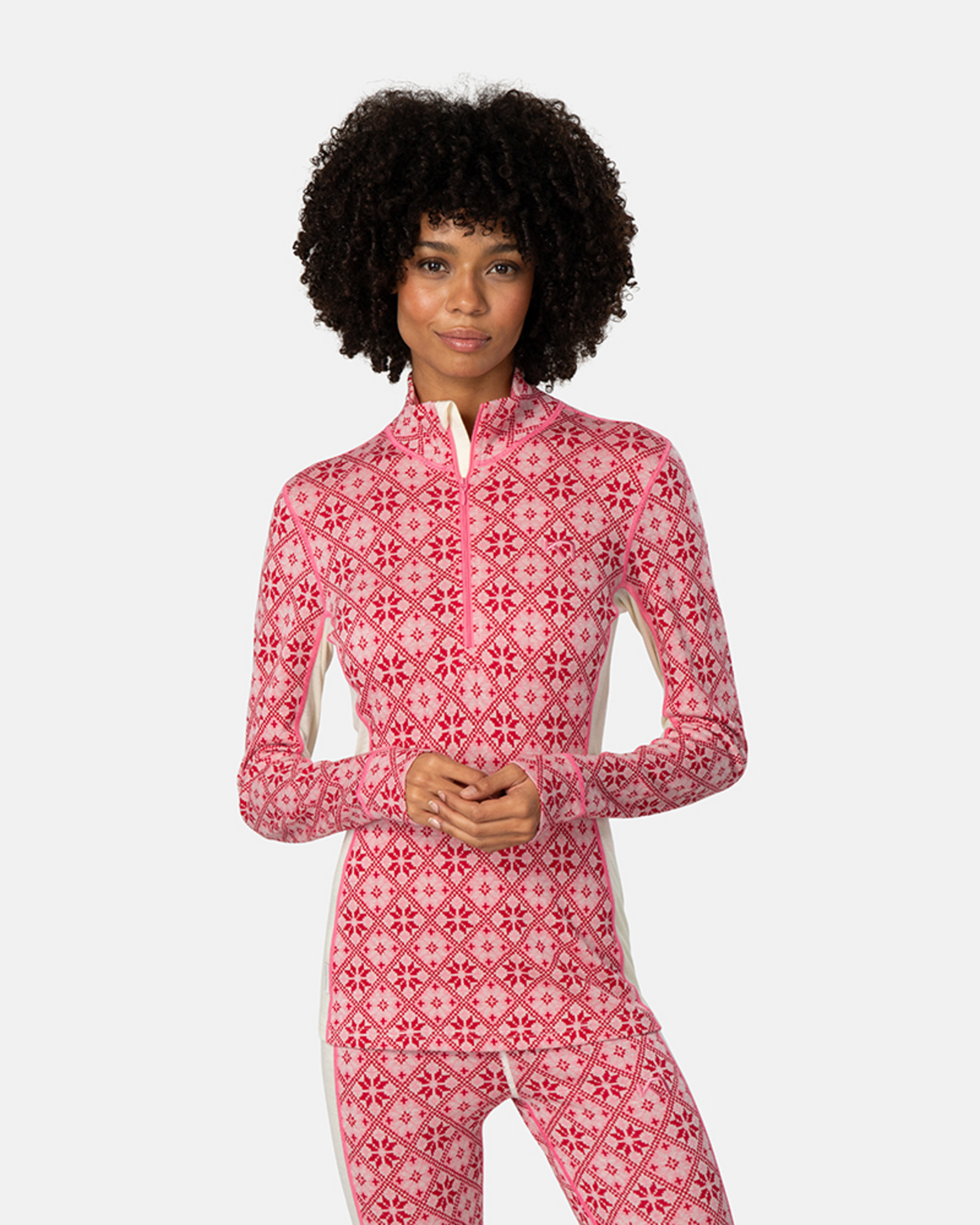 Kari Traa Rose Half Zip in PINK