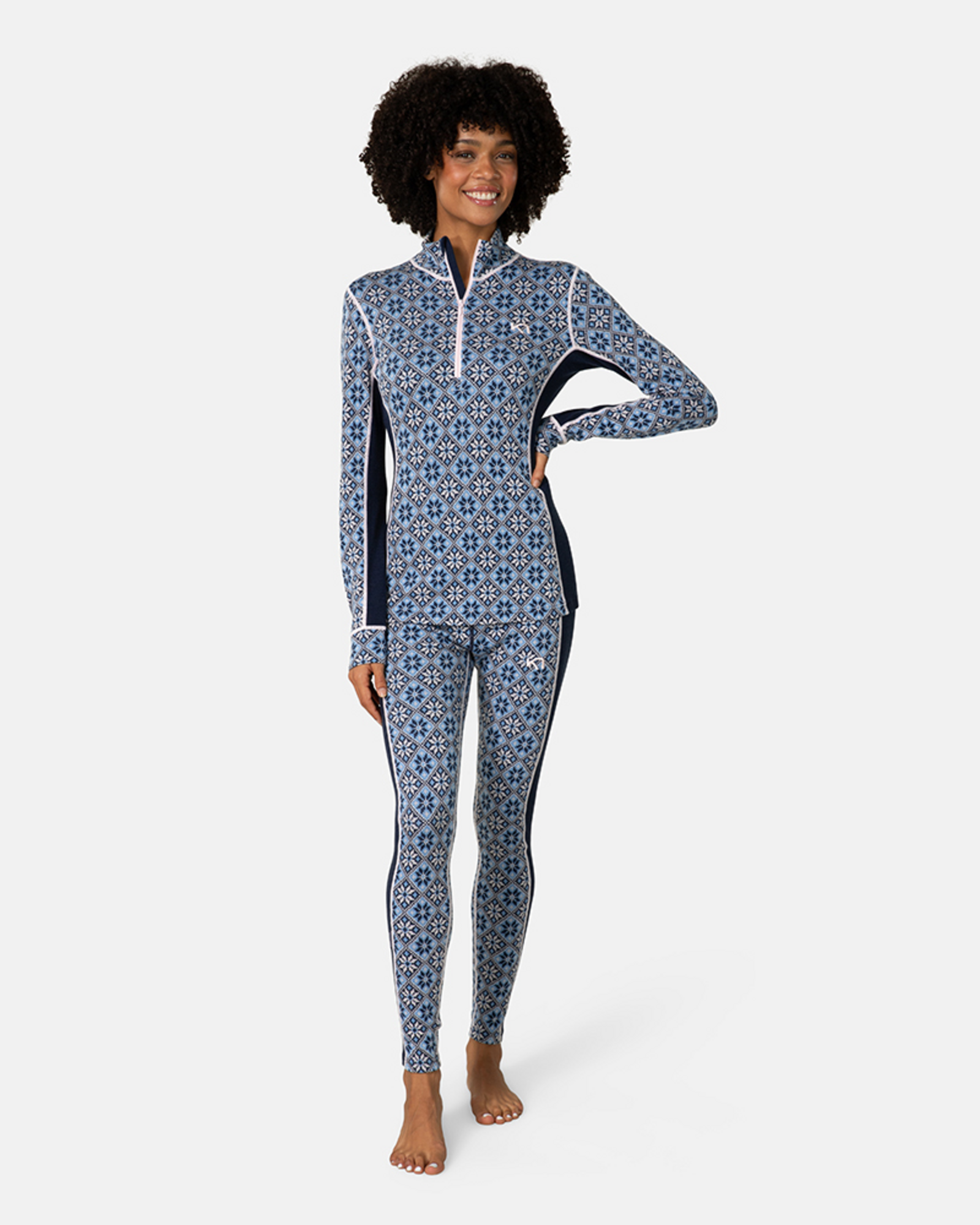 Kari Traa Rose Half Zip in BLAU