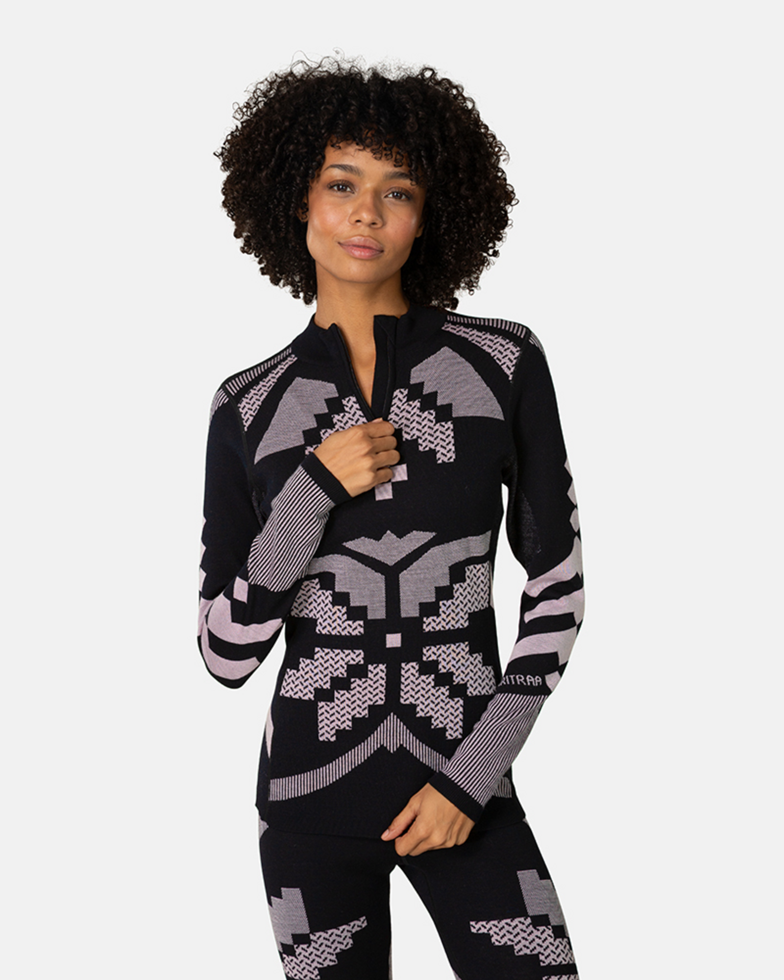 Kari Traa Faith Half Zip in SCHWARZ