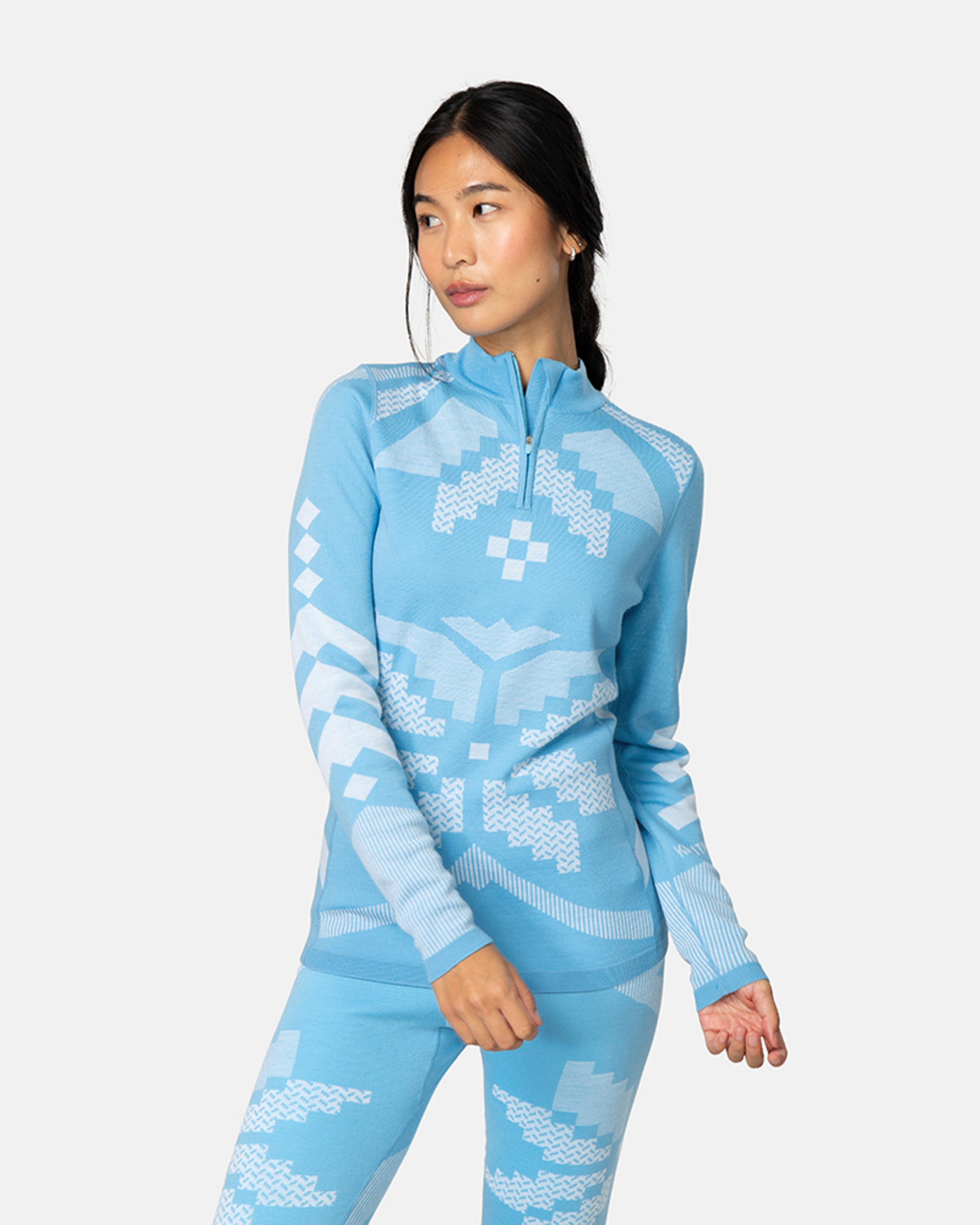 Kari Traa Faith Half Zip in BLAU