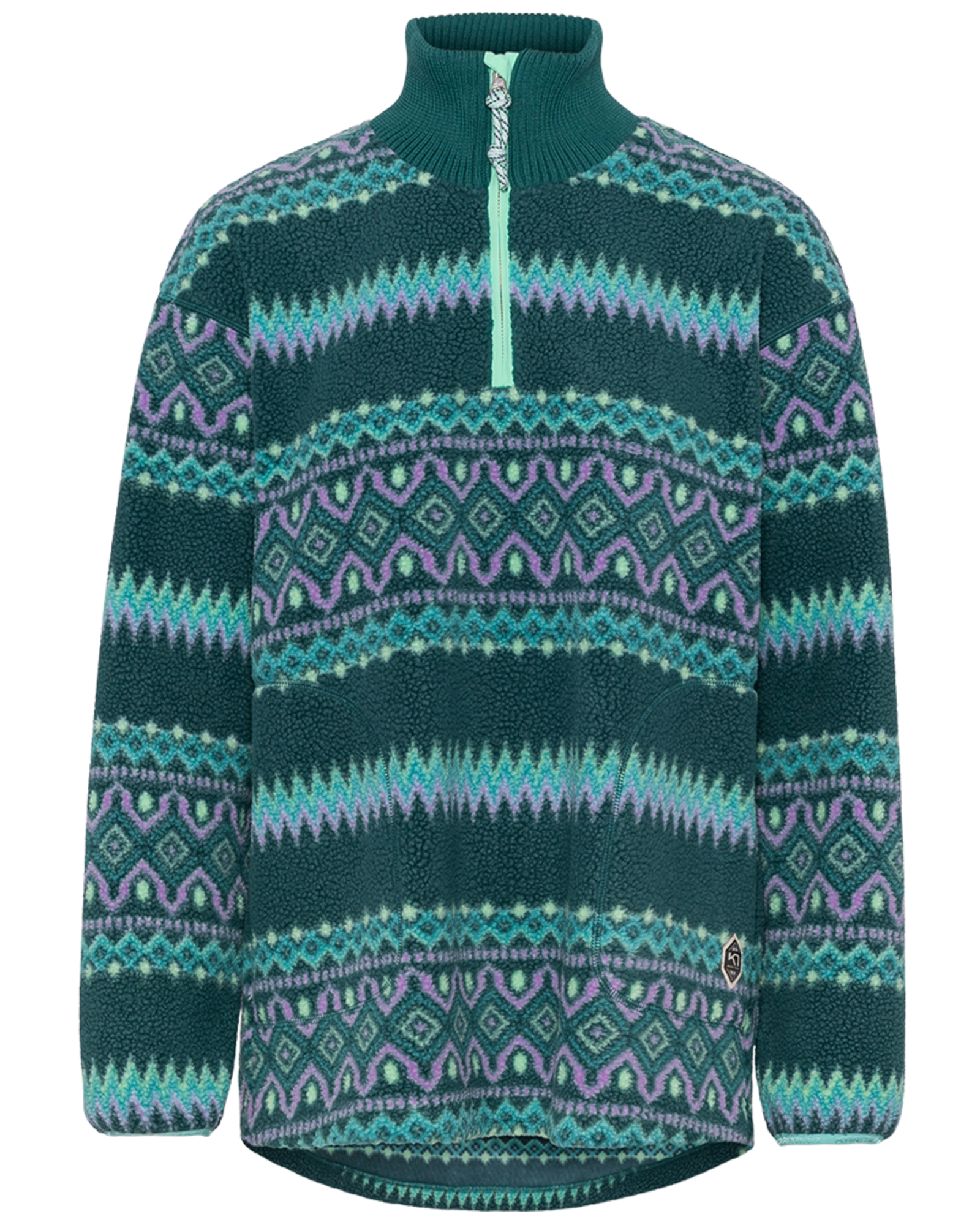 Kari Traa Ruthie Midlayer Half Zip in GRÜN