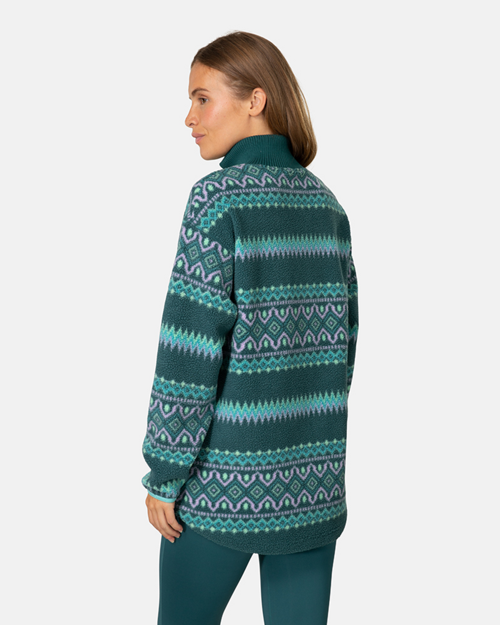 Kari Traa Ruthie Midlayer Half Zip in GRÜN