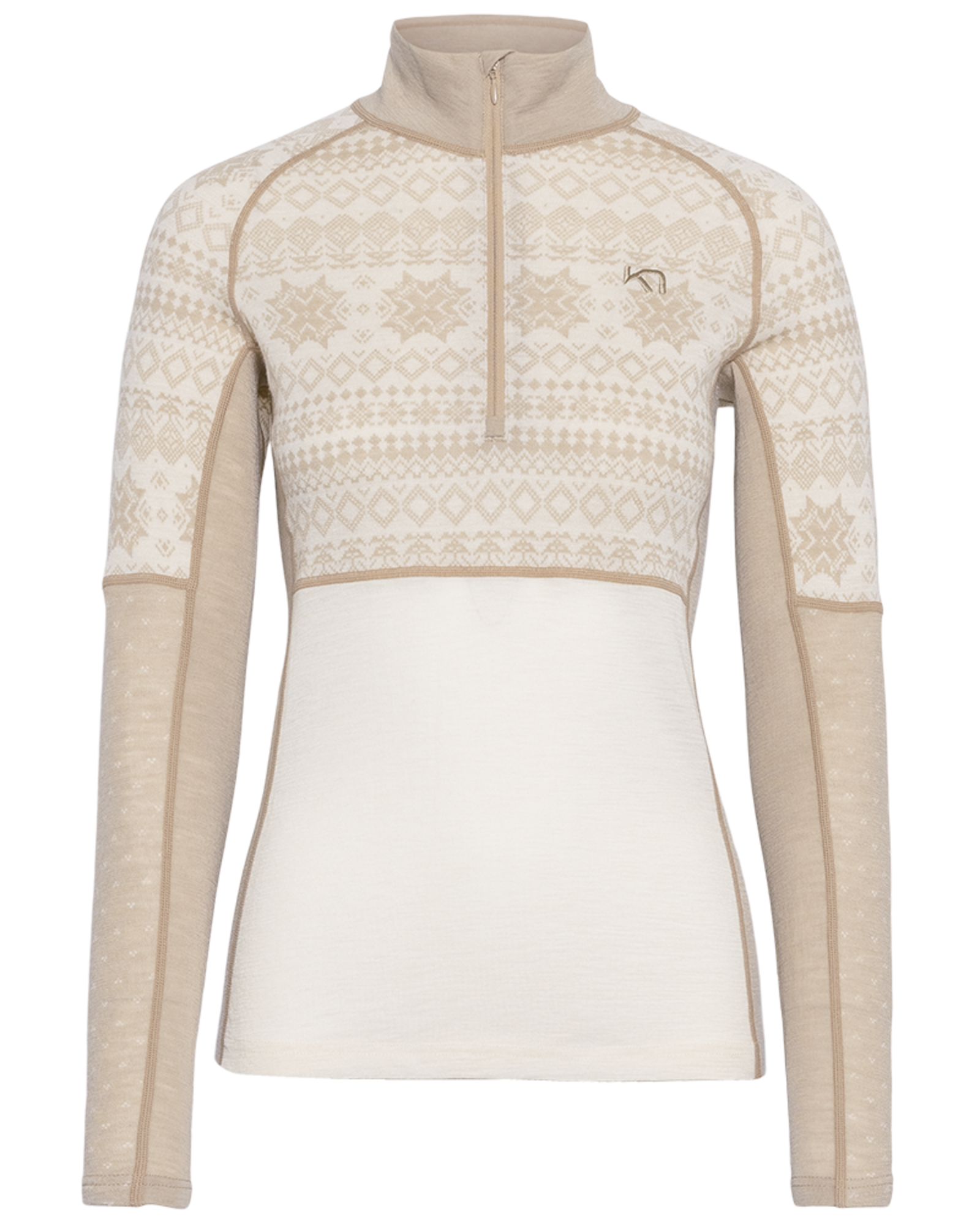 Kari Traa Vilma Half Zip in BEIGE