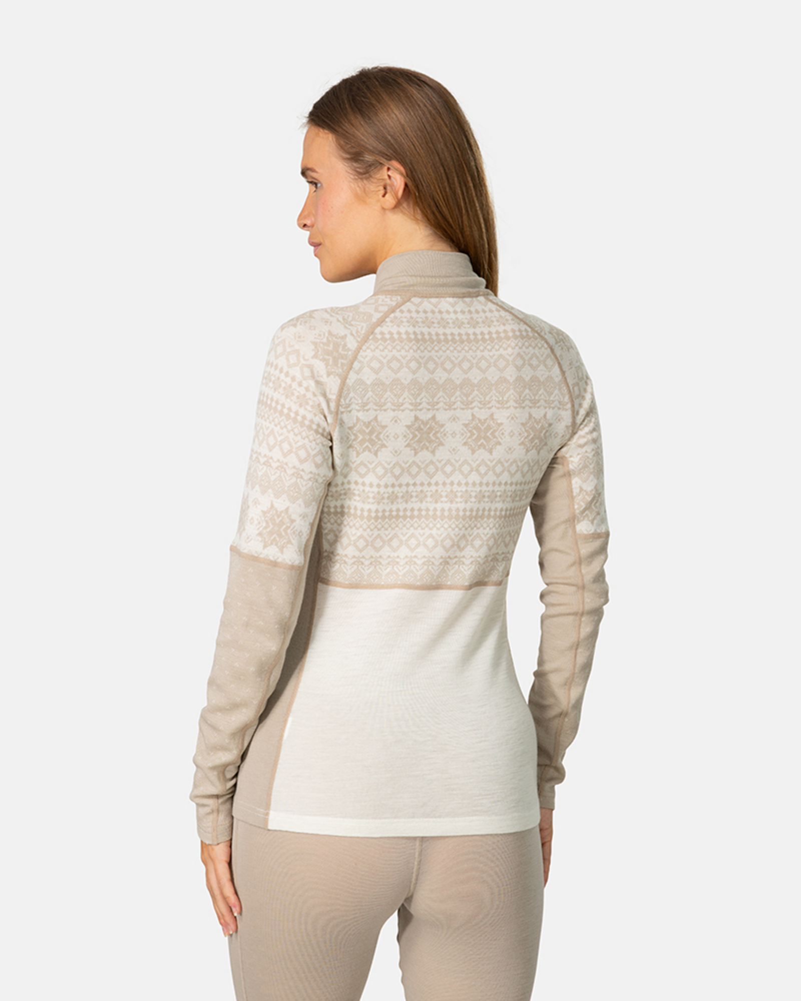 Kari Traa Vilma Half Zip in BEIGE