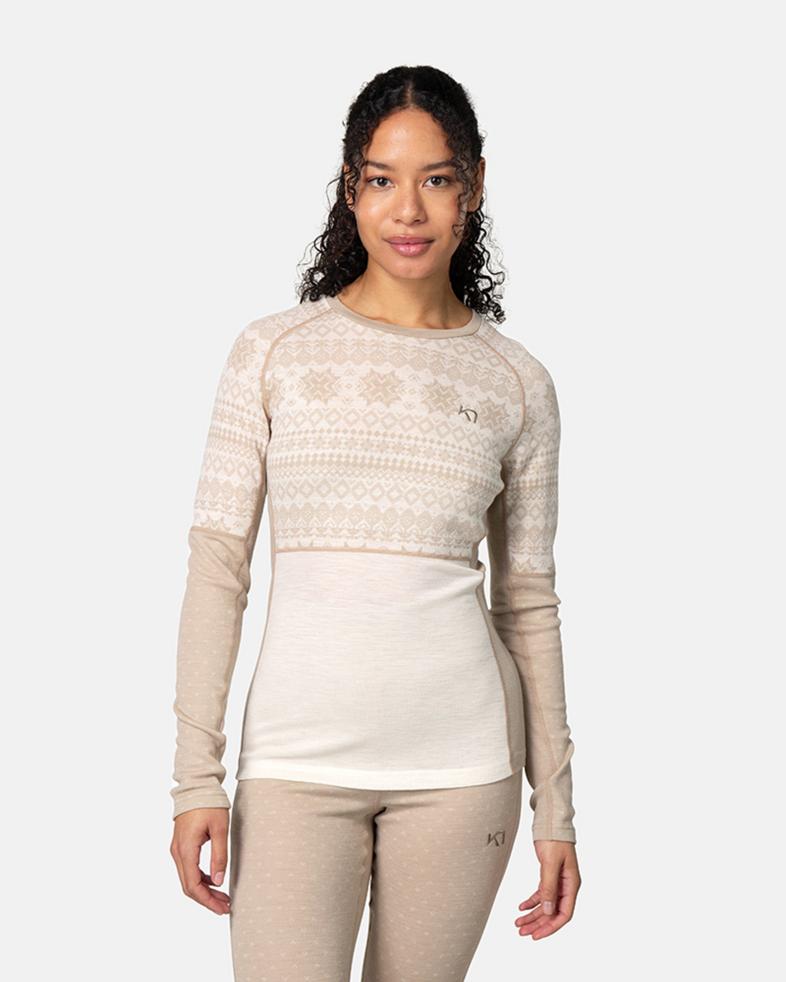 Kari Traa Vilma Long Sleeve in BEIGE