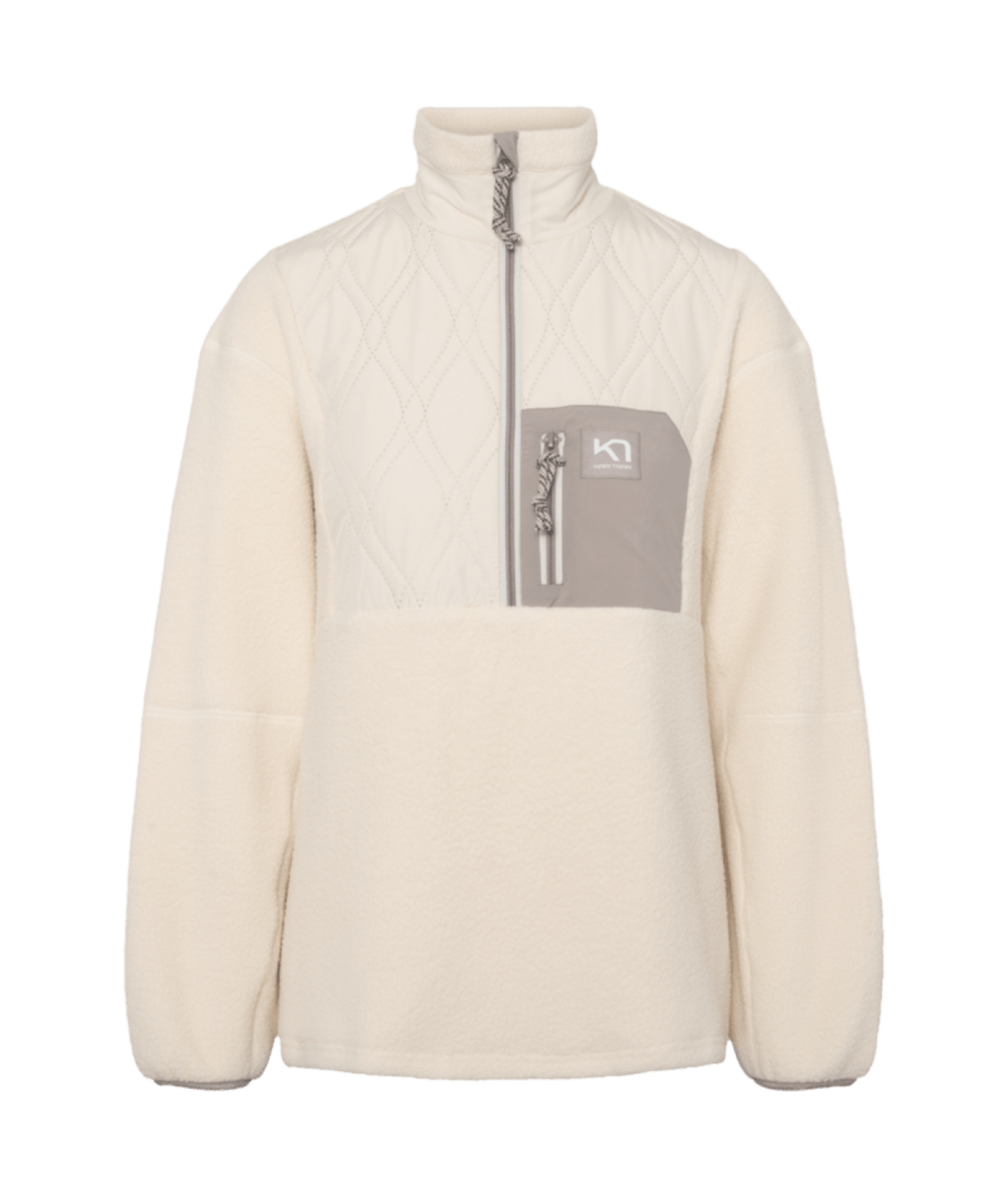 Kari Traa Rothe Half Zip in BEIGE