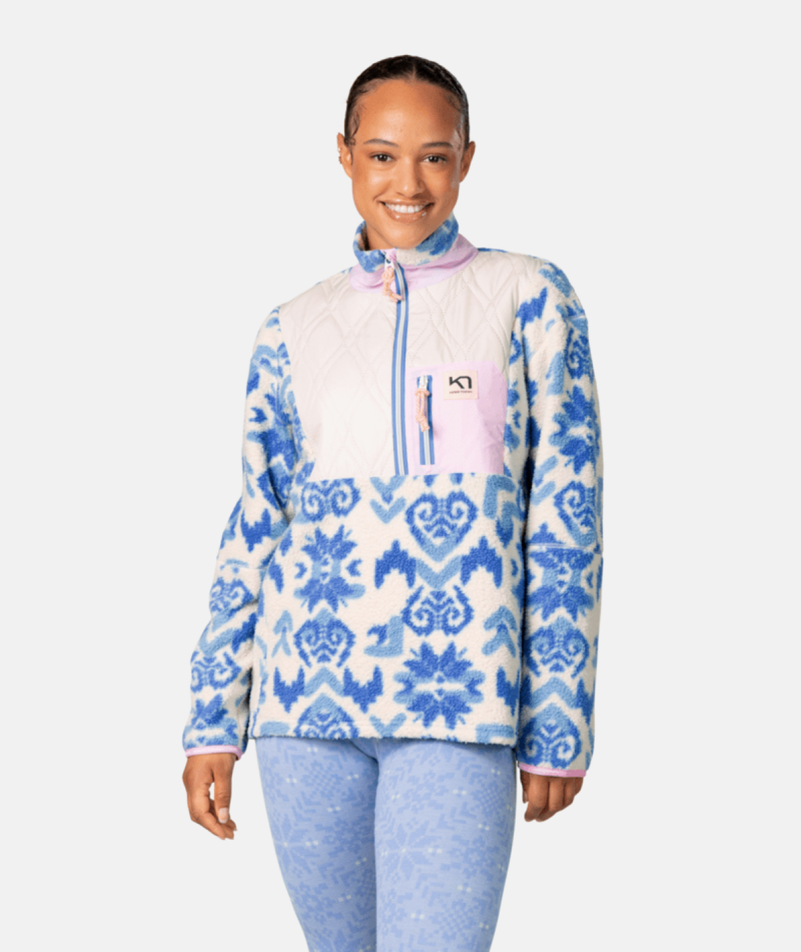 Kari Traa Rothe Half Zip in BLAU