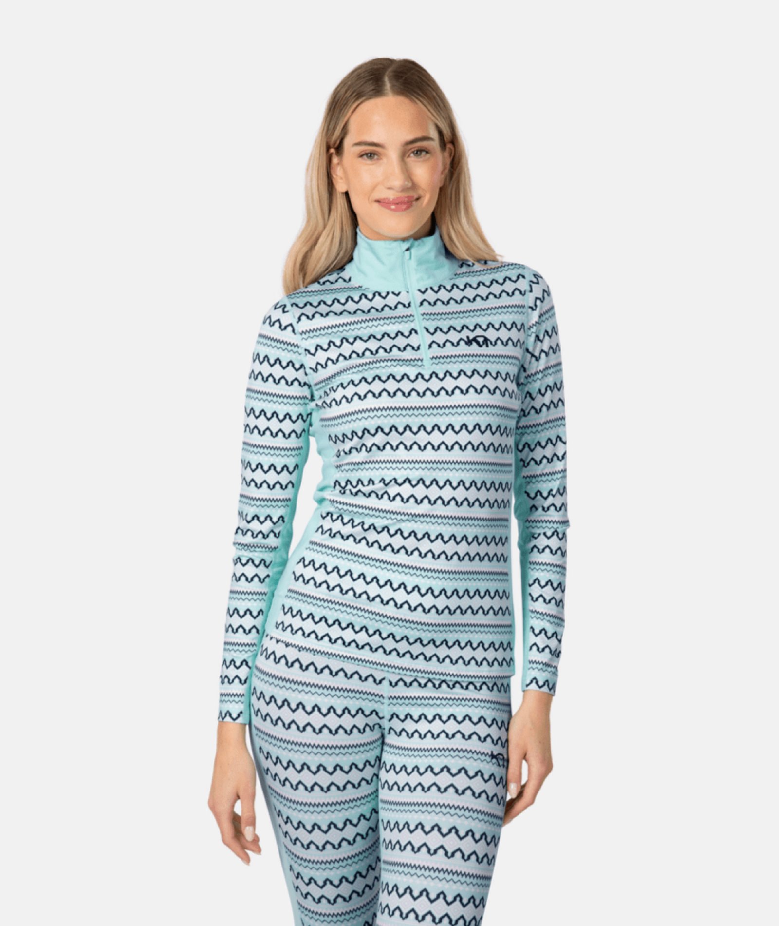 Kari Traa Lilja Half Zip in BLAU