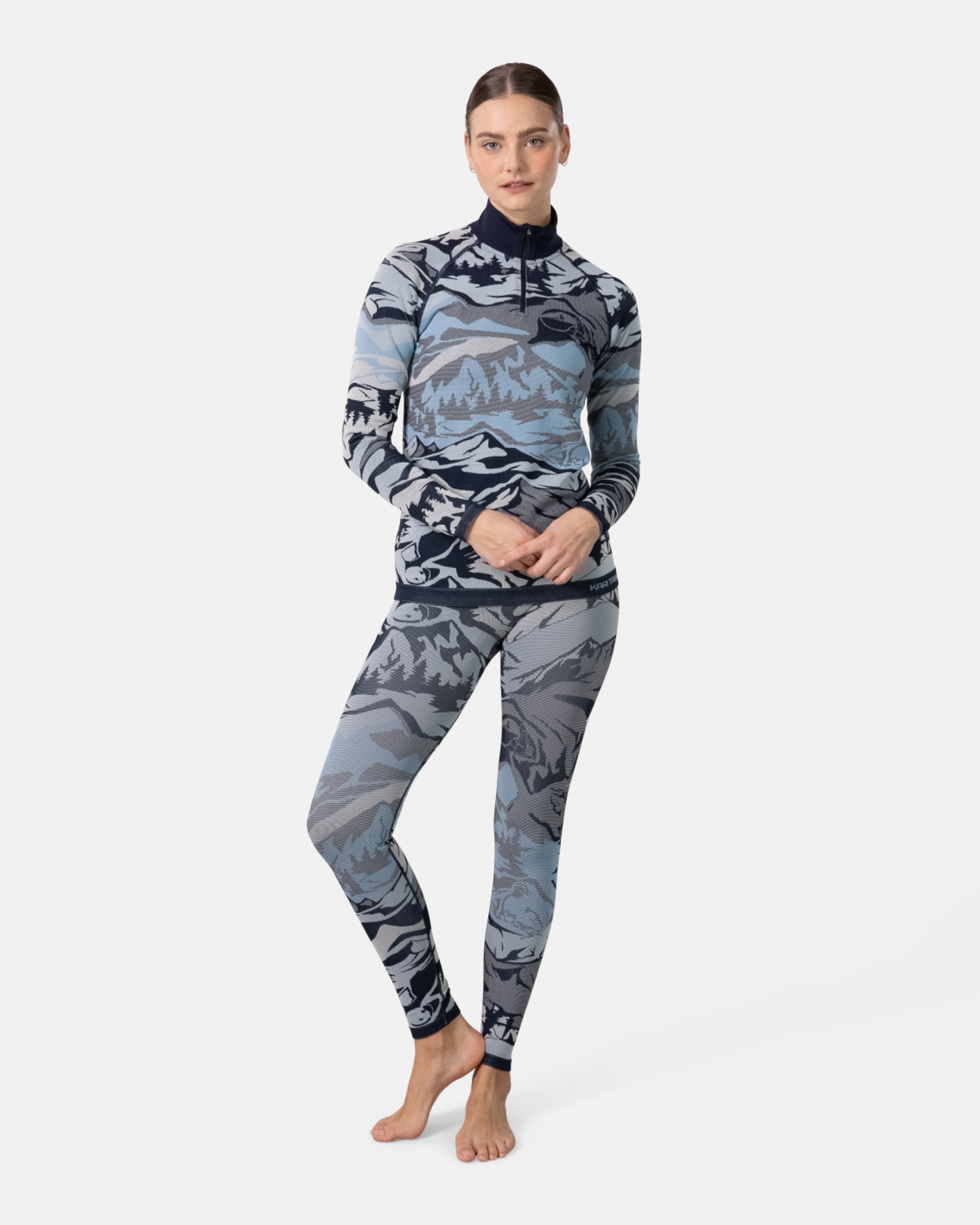 Kari Traa Mille Half Zip in BLAU