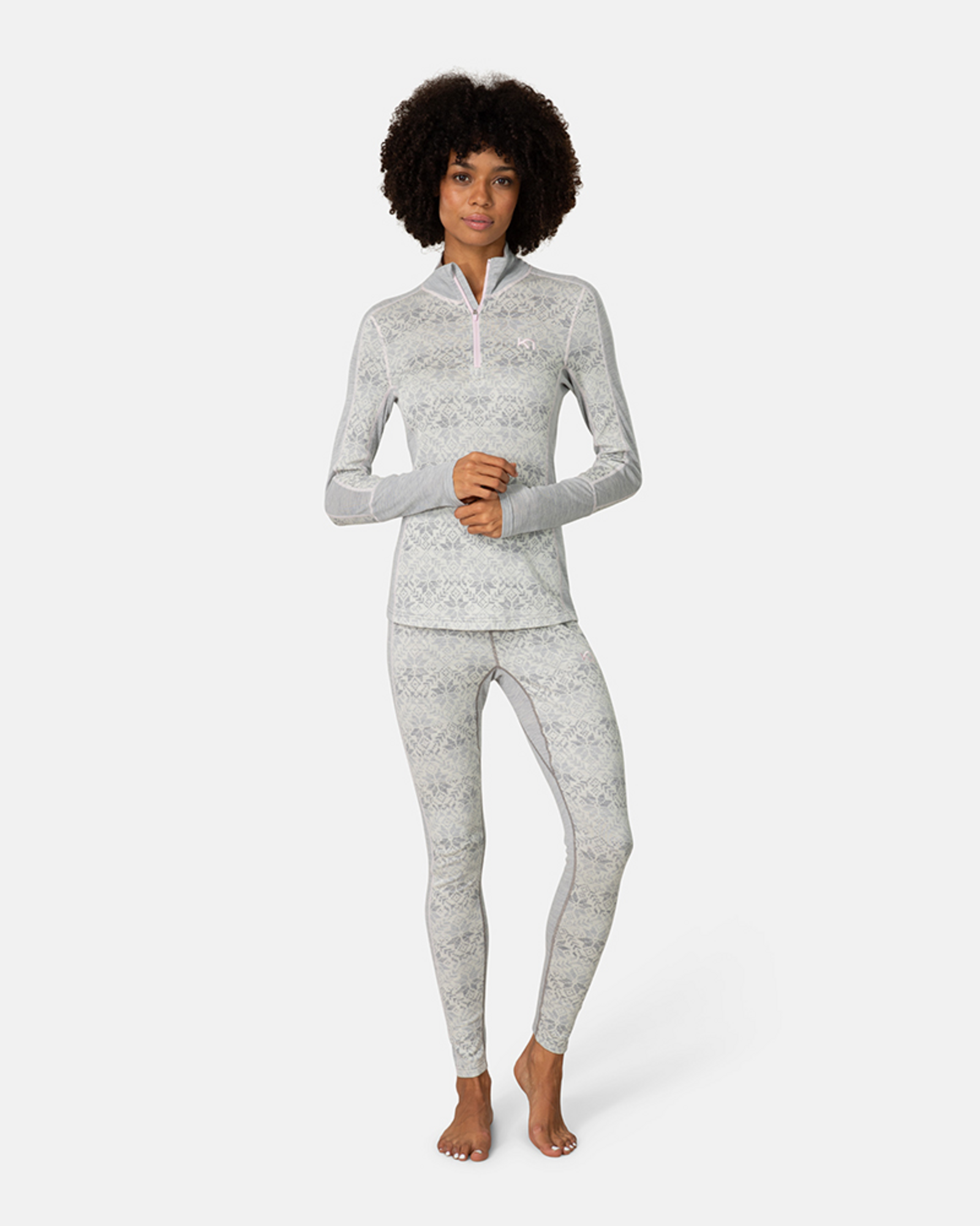 Kari Traa Anna Half Zip in GRAU