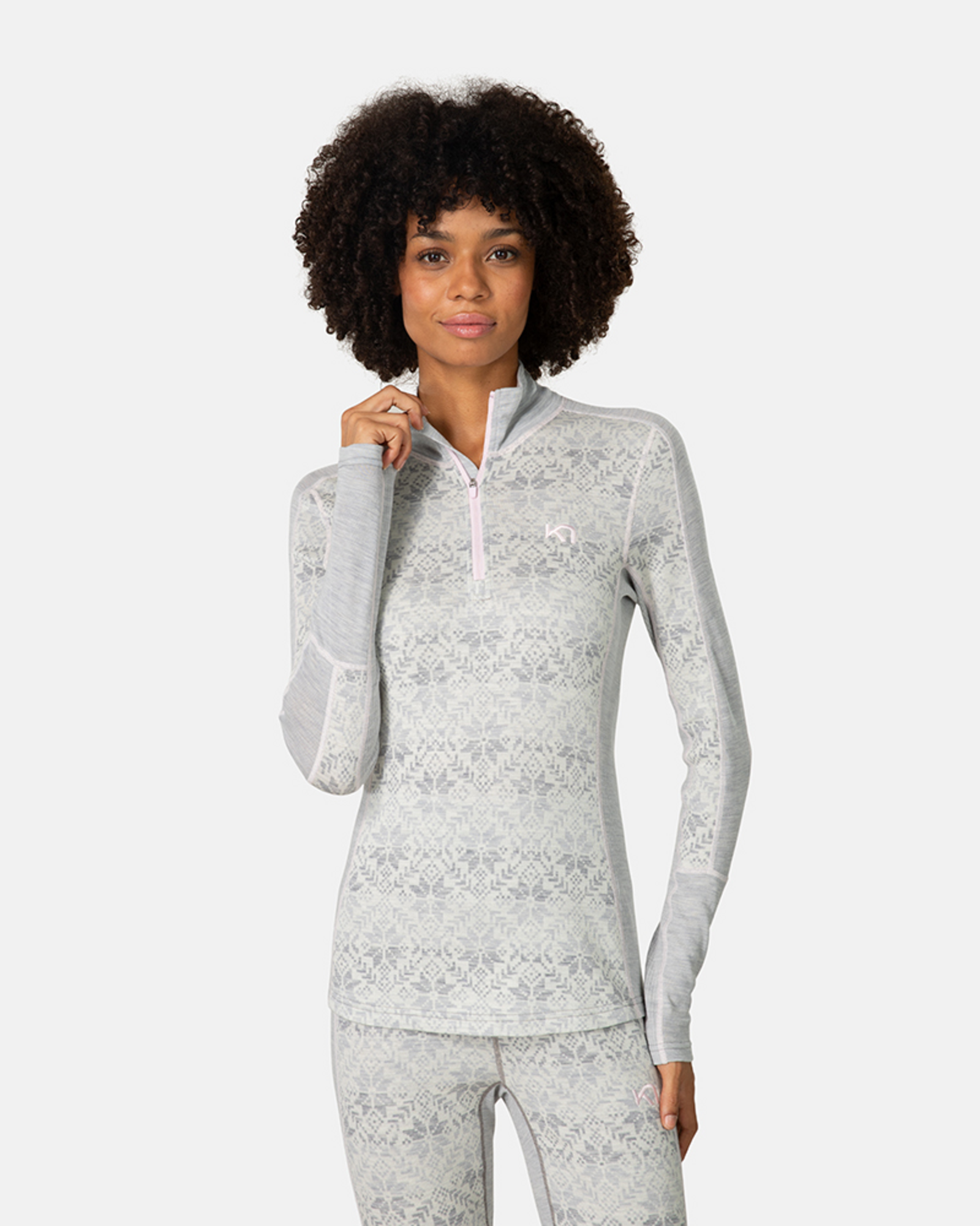 Kari Traa Anna Half Zip in GRAU