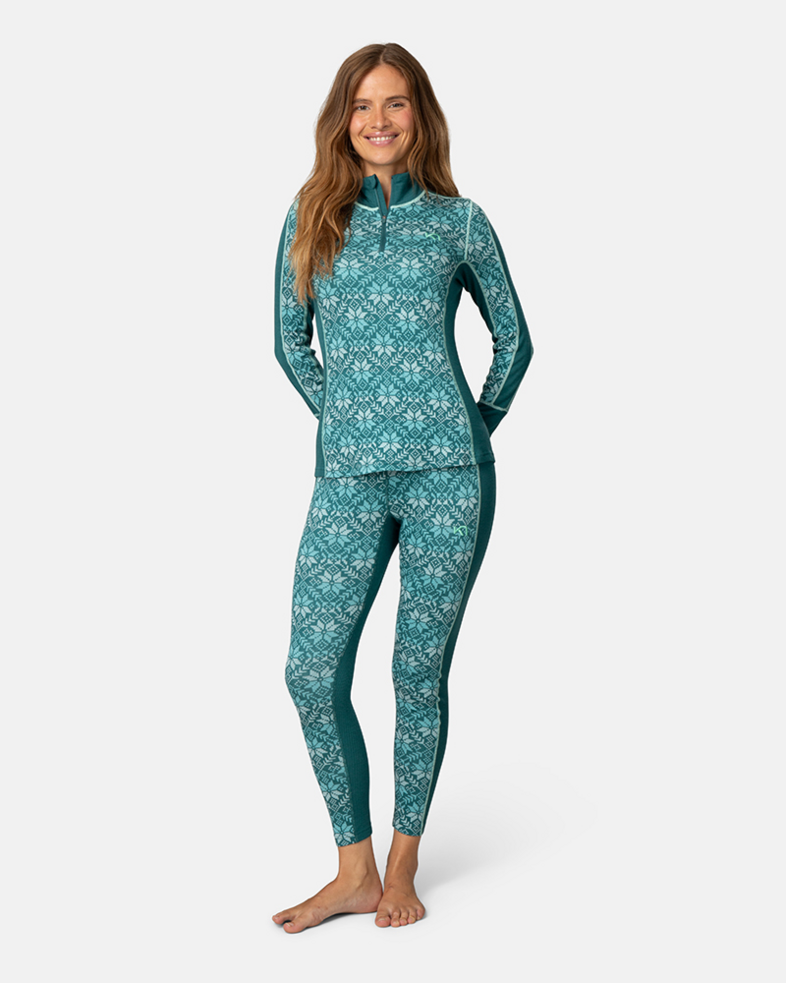 Kari Traa Anna Half Zip in GRÜN