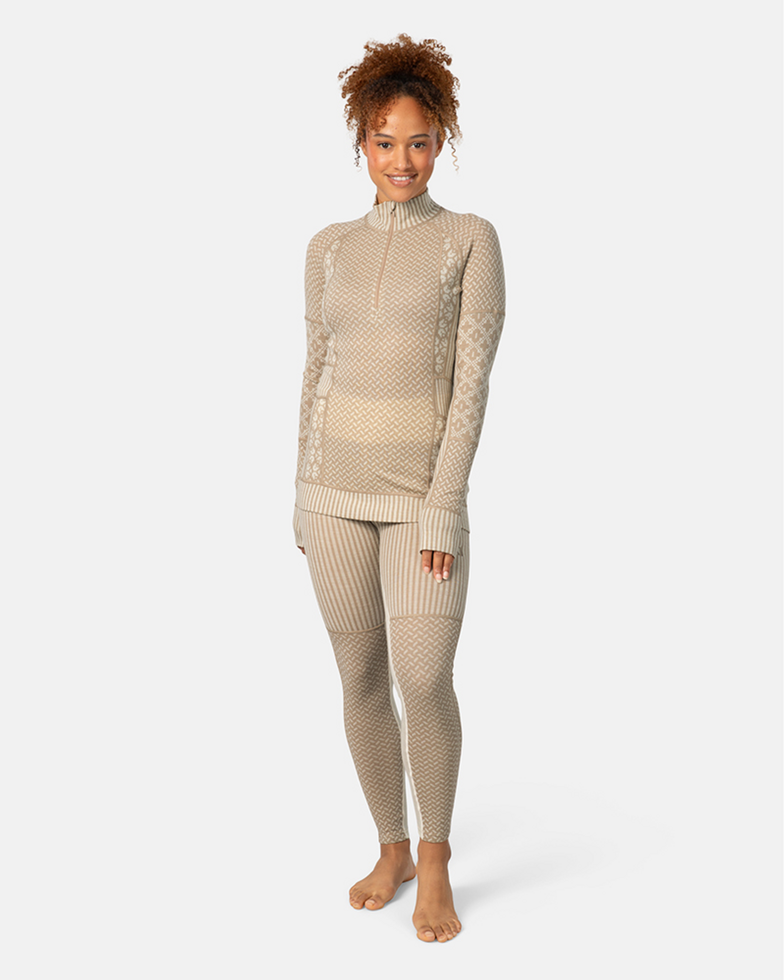 Kari Traa Smekker High Waist Pants in BEIGE