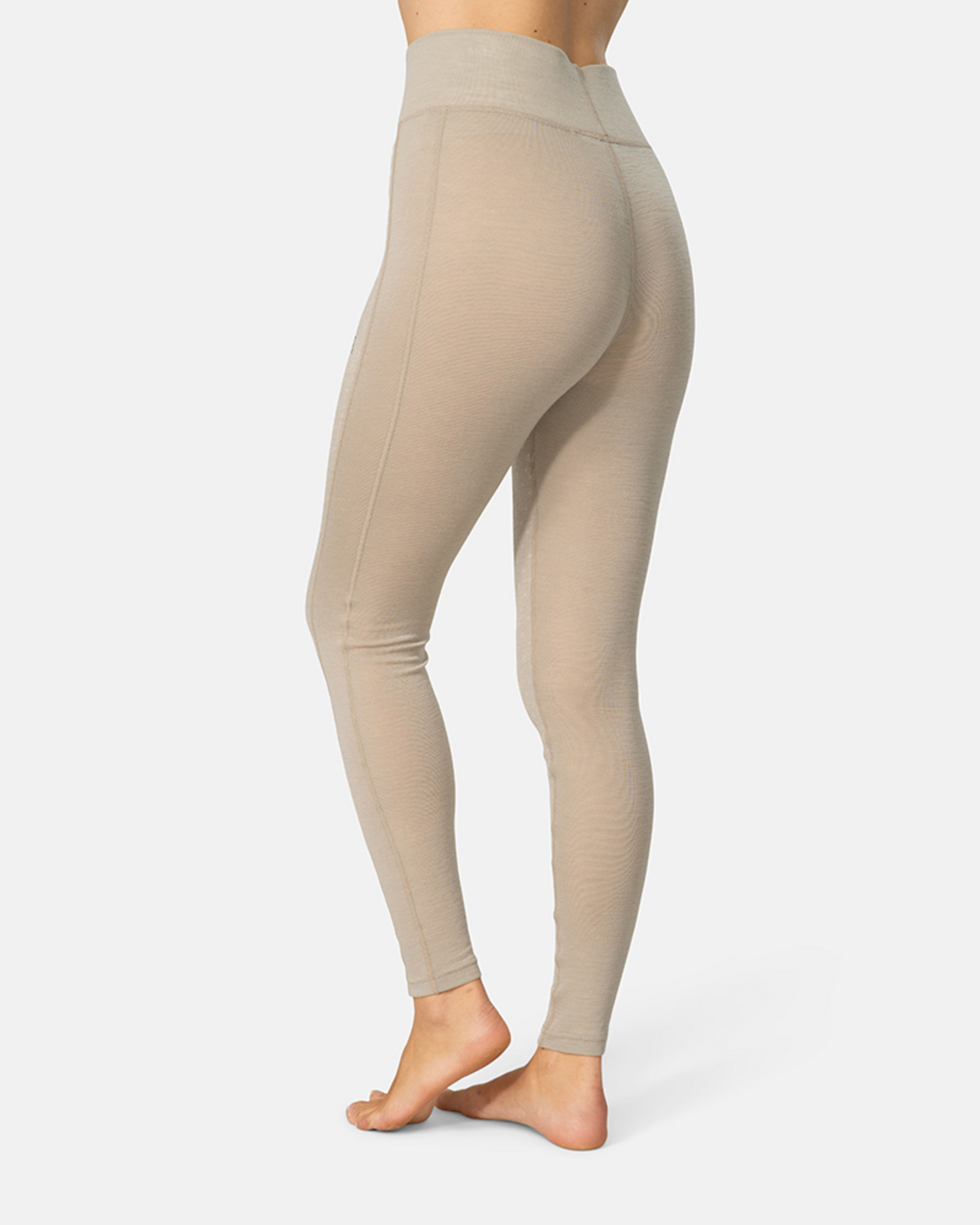 Kari Traa Vilma High Waist Pants in BEIGE