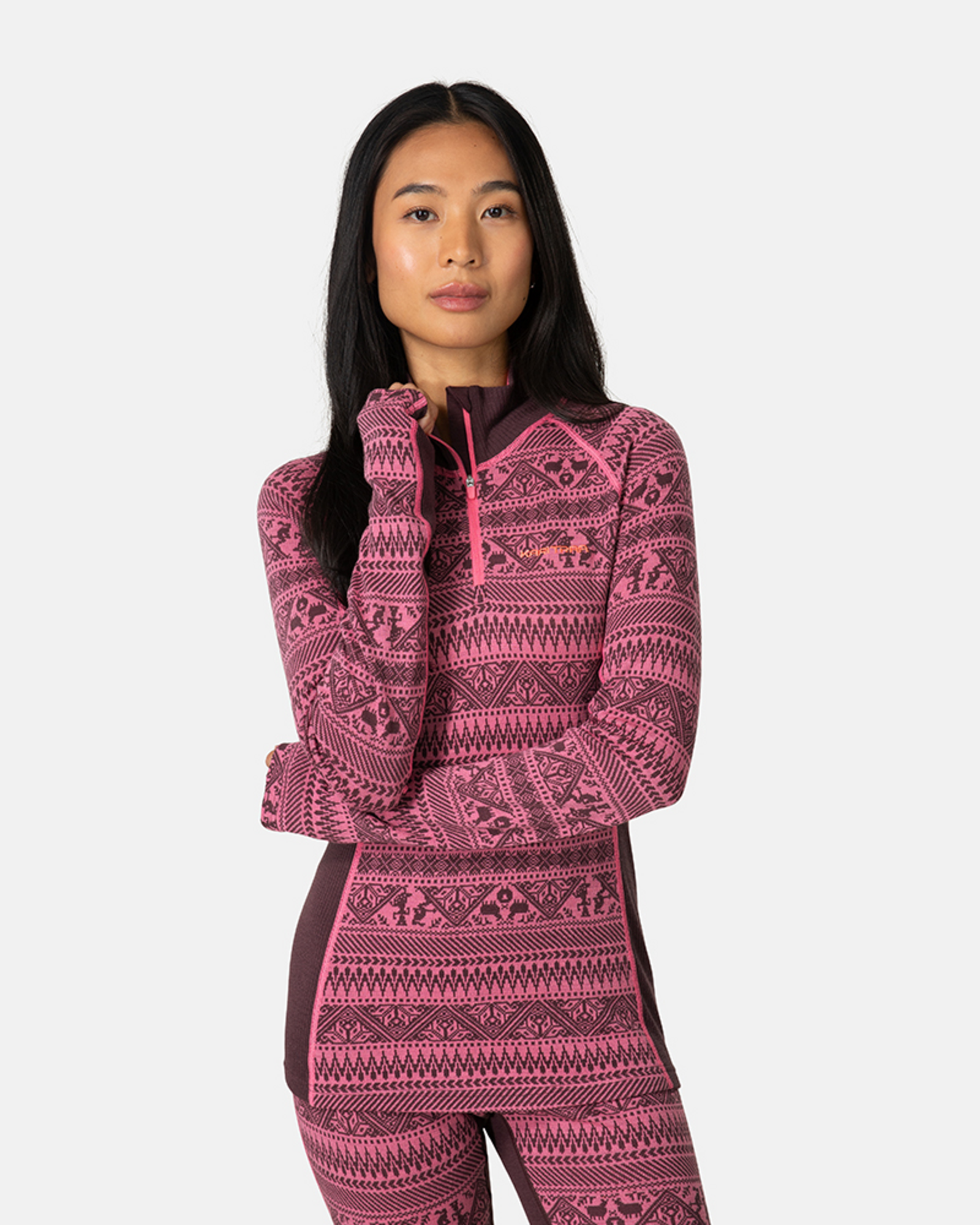 Kari Traa Tale Half Zip in VIOLETT
