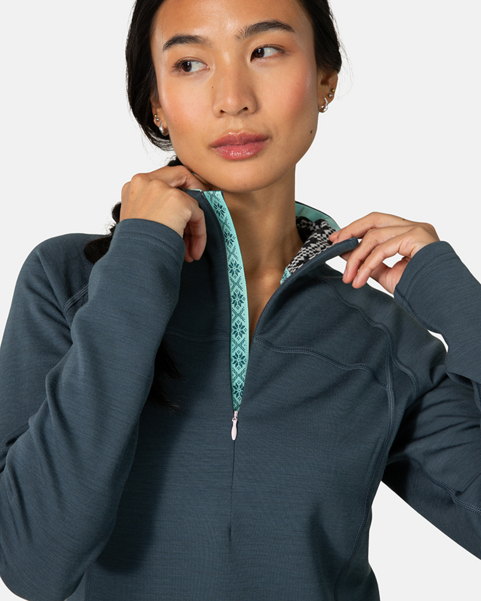 Kari Traa Nova Half Zip in BLAU