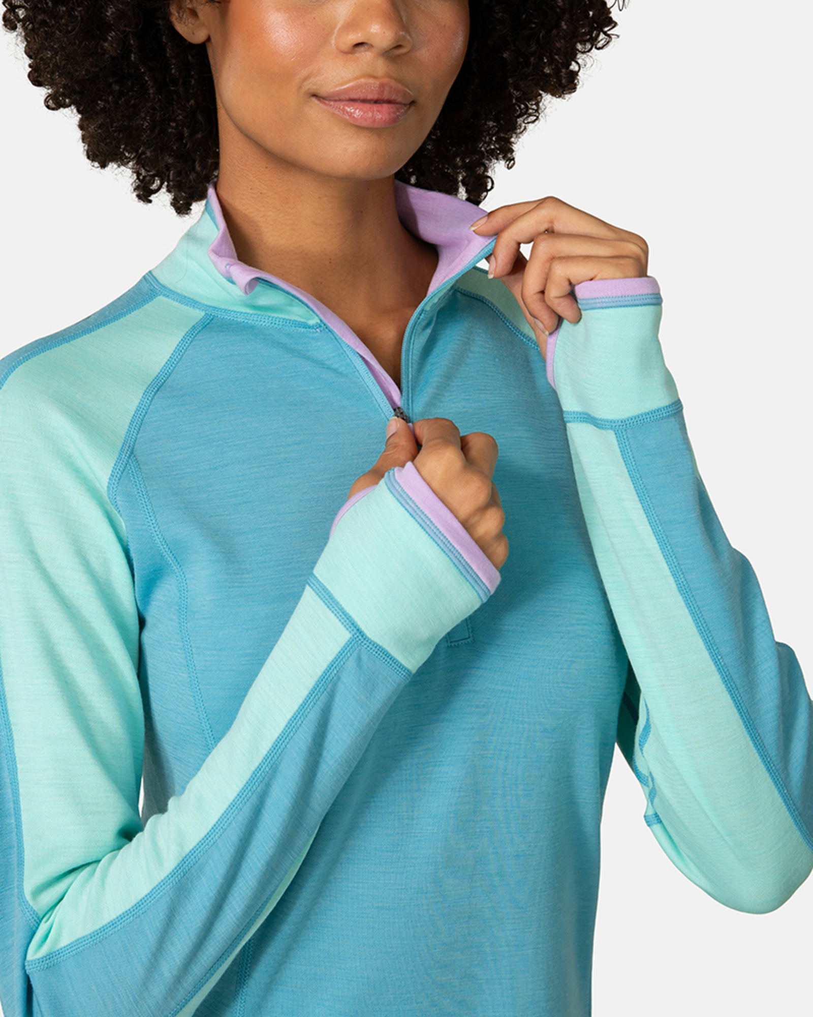 Kari Traa Mila Half Zip in BLAU