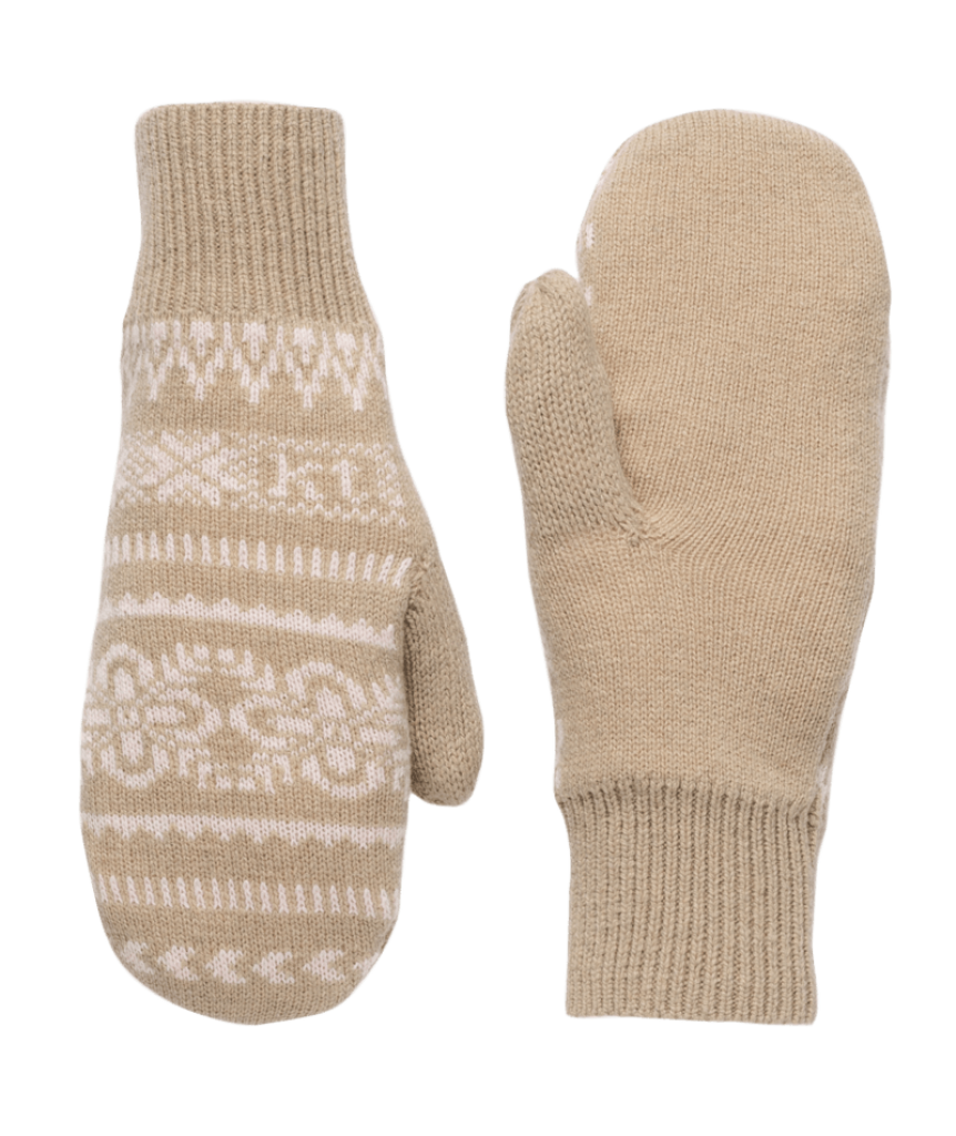 Kari Traa Selma Knit Mittens in BEIGE