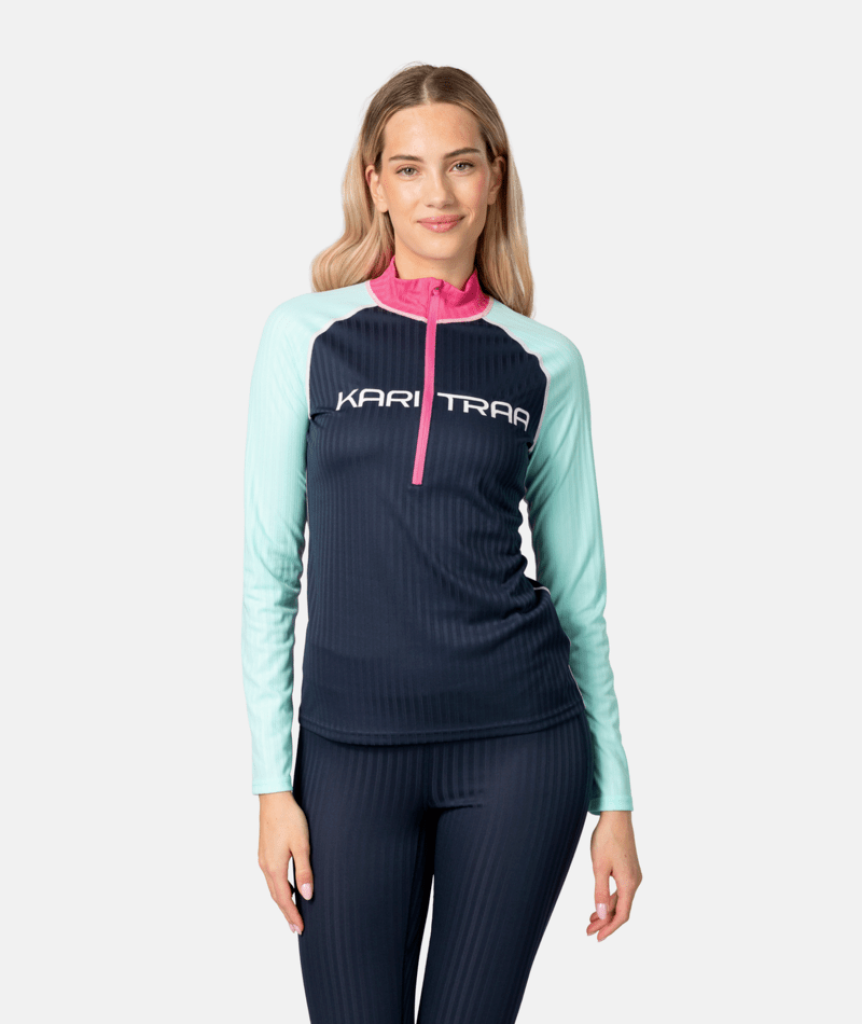Kari Traa Ella Baselayer Halfzip in BLAU