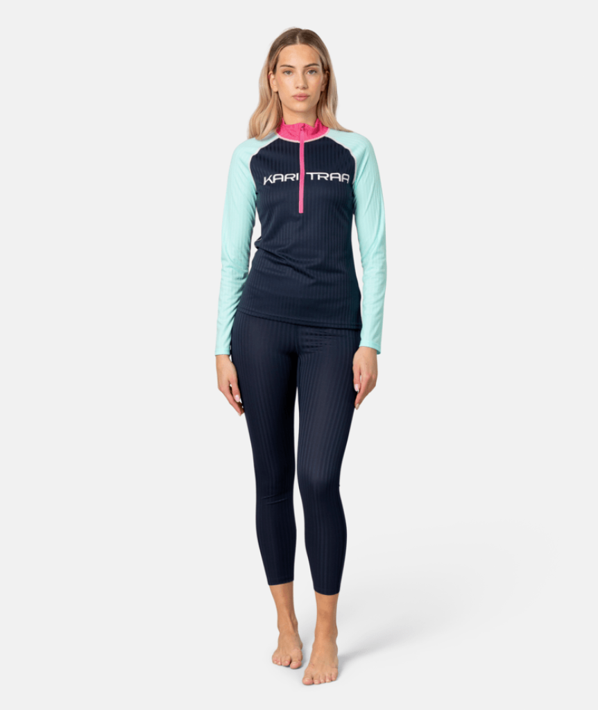 Kari Traa Ella Baselayer Halfzip in BLAU