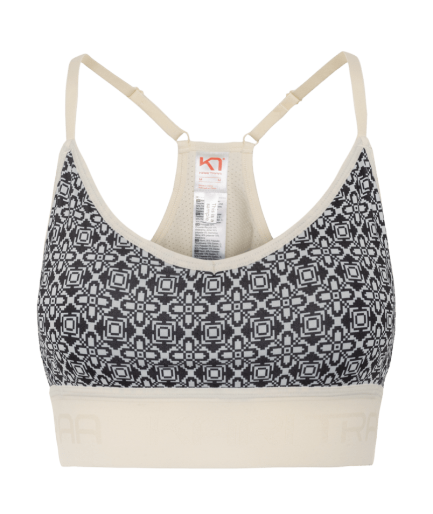 Kari Traa Var Printed Sports Bra in WEISS