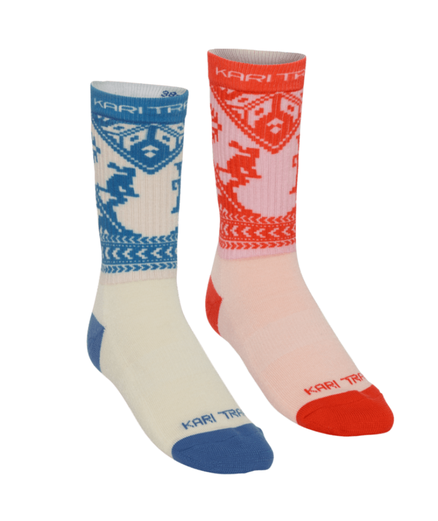 Kari Traa Puffin Sock 2Pk in ROT