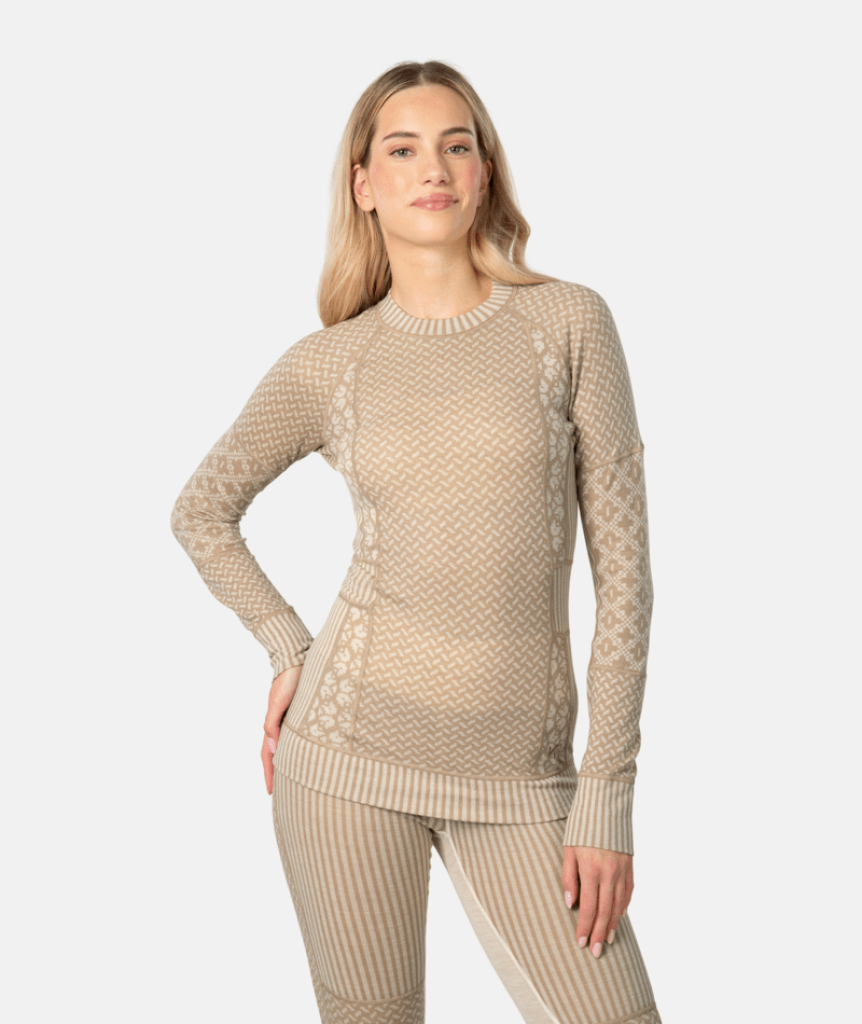 Kari Traa Smekker Long Sleeve in BEIGE