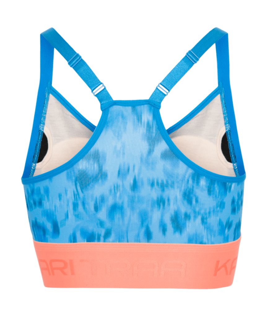 Kari Traa Froya Printed Sports Bra in BLAU